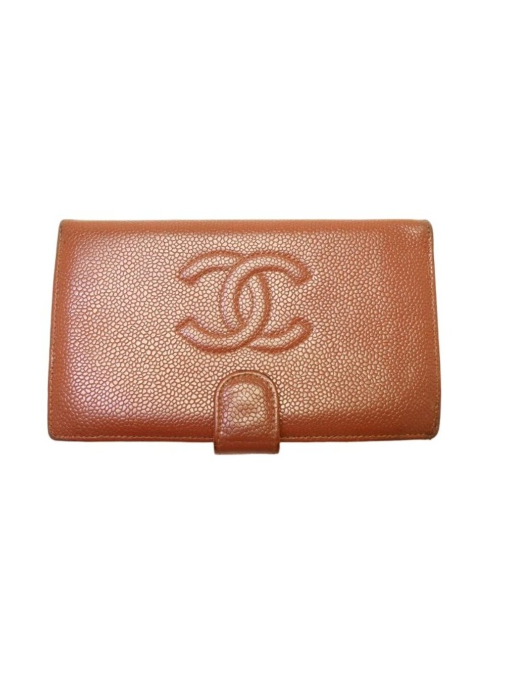 Chanel CC Logo Caviar Leather Wallet
